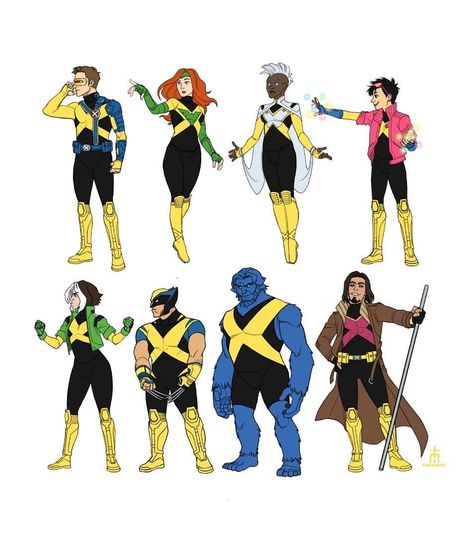 X Men Suit Concept Art, X Men Suit Design Marvel, X Men School, Avengers Redesign, Cyclops Redesign, X Men Redesign, Xmen Redesign, Superhero Redesign, Marvel Redesign