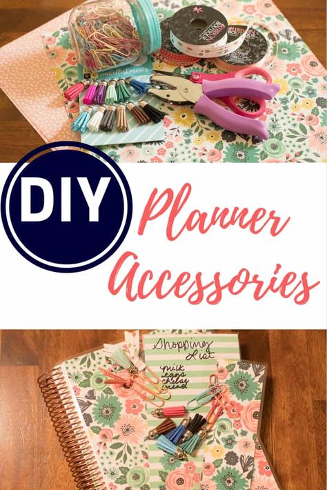 Diy Planner Cover, Planner Covers Diy, Happy Planner Accessories, Planer Cover, Diy Planner Notebook, Happy Planner Cover, Planner Diy, Calendar Craft, Page Markers