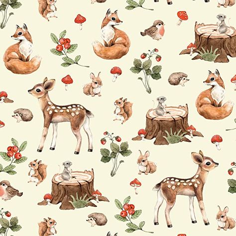 Baby Shower Wrapping, Forest Mural, Patterns Wallpaper, Birthday Gift Wrapping, First Birthday Themes, Woodland Theme, Cute Patterns Wallpaper, Woodland Baby, Pet Gifts