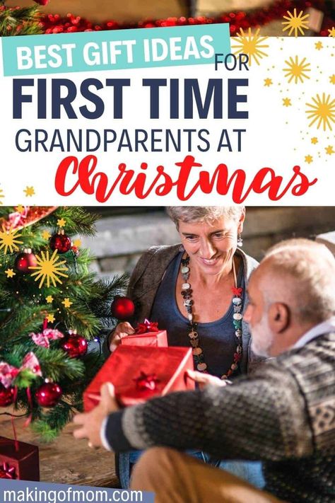 Grandparent Christmas Gifts From Kids, Grandparent Christmas Gifts, One Year Old Christmas Gifts, Christmas Gifts From Kids, Christmas Gifts For Grandchildren, First Time Grandparents, Newborn Christmas Gifts, Grandpa Christmas Gifts, Gifts For New Grandma