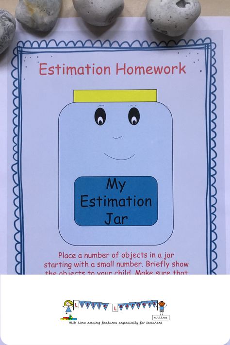 estimating eyfs Estimation Station, Estimation Activities, Early Years Maths, Math Exercises, Subtraction Activities, Early Years, Homework, Vocabulary, Activities For Kids