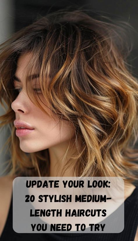 Looking for a way to update your hairstyle without going too short or keeping it too long? Check out these 20 stylish medium-length haircuts that strike the perfect balance. Whether you’re into soft waves, edgy layers, or sleek straight styles, there’s something for everyone in this collection. It’s time to upgrade your look with a trendy new cut that’s both versatile and fashionable. Edgy Medium Haircuts, Trendy Medium Length Haircuts, Shoulder Length Waves, Medium Length Haircuts, Shoulder Length Layered, Different Face Shapes, Medium Haircuts, Wavy Lob, Blonde Waves