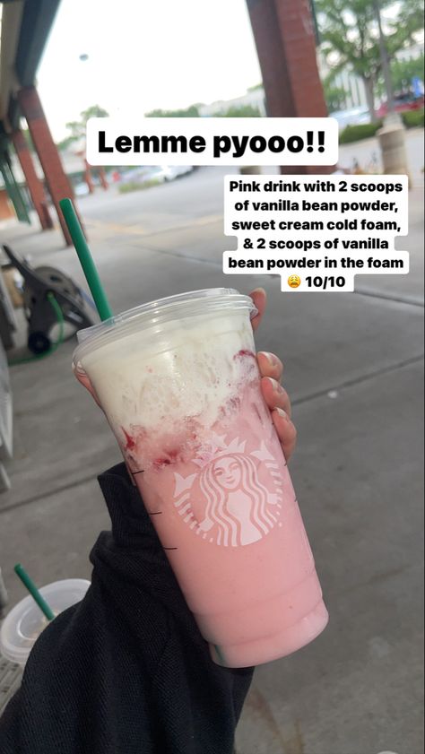 Medium Starbucks Drinks, 2023 Starbucks Drinks, Punk Drink Starbucks Recipe, Best Pink Drink Starbucks, Starbucks Drinks Energy, Pink Drink Add Ins, Blended Pink Drink Starbucks, Pinkdrink Starbucks Recipe, Most Popular Starbucks Drinks