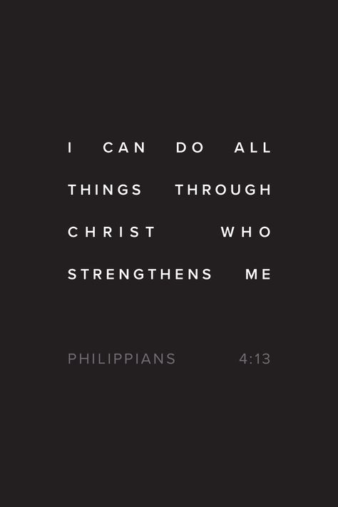 "I can do all things through Christ who strengthens me." Philippians 4:13 Bible Verse King James Version Wallpaper, New King James Version Bible, Bible Verse King James Version, Nkjv Bible Verses, Kjv Bible Quotes, Scriptures Kjv, Bible Verses About Fear, Verses About Fear, Bible Quote Tattoos