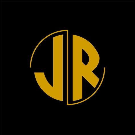 Vector letter circle logo design 'jr' | Premium Vector #Freepik #vector #modern #digital-logo #modern-alphabet #commercial-logo Jr Logo Design Letter, Jr Logo, Modern Alphabet, Alphabet Art Print, Digital Logo, Circle Logo Design, Logo Modern, Business Logos, Circle Logo