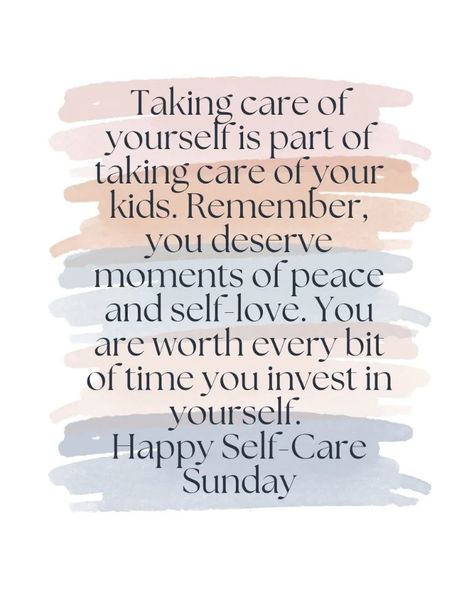 🌸 Taking care of yourself is part of taking care of your kids. Remember, you deserve moments of peace and self-love. You are worth every bit of time you invest in yourself. Happy Self-Care Sunday! 🌸 COMMENT what you do on Self Care Sundays 👇👇 #SelfCareSunday #MomLife #YouAreWorthIt #MomSelfCare #PeaceAndLove #MomTime #RelaxAndRecharge #LoveYourself #TiredMom #SelfLoveJourney Self Care Sunday Quotes, Sunday Skin Care, Take Care Of Yourself Quotes, Self Care Sunday, Skincare Quotes, Taking Care Of Yourself, Invest In Yourself, Tired Mom, Sunday Quotes