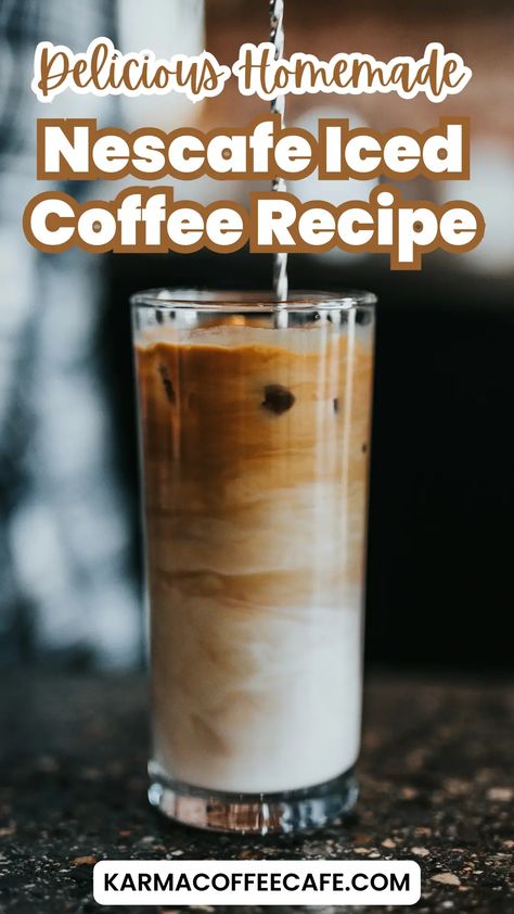 Quick And Delicious NESCAFÉ Iced Coffee Recipe Nescafe Iced Coffee Recipe, Nescafe Instant Coffee, Coffee Recipe Healthy, Flavored Ice Cubes, Homemade Iced Coffee, Steeped Coffee, Iced Coffee Recipe, Cold Brew Iced Coffee, Coffee Ice Cubes