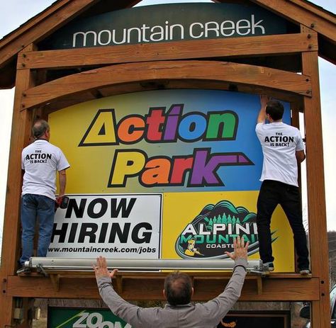 A blast from the past: 'Action Park' is back for the summer | NJ.com Action Park, Water Theme Park, Rainbow Logo, Visit Places, Places To Explore, 80s Style, Blast From The Past, Theme Parks, Vintage Travel