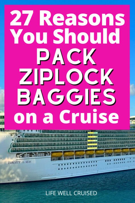 reasons to bring ziplock bags on a cruise Cruise Packing Checklist, Organizing Toiletries, Greece Cruise, Sea Mediterranean, Viking Ocean Cruise, Cruise Packing Tips, Honeymoon Tips, Vacation List, Carnival Magic