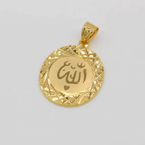 Adixyn Allah Pendant Necklace Chain for Women Men Gold ColorCopper Muslim Islam Middle East Arab Jewelry _ - AliExpress Mobile Pendents Design, Arab Jewelry, Allah Pendant, Arabic Jewelry, Bride Jewelry Set, Gold Jewels Design, Islamic Jewelry, Gold Jewelry Simple Necklace, Silver Wedding Jewelry