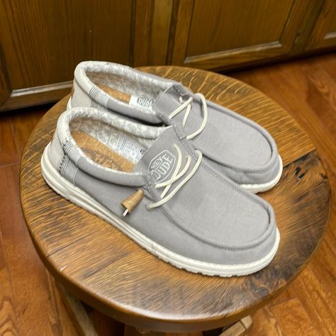 Hey Dudes Men’s Size 9 Brand New Only Worn Once. Country Hey Dudes, Mens Hey Dudes, Hey Dudes Men, Grey Hey Dudes, Hey Dude Shoes Men, Hay Dudes, Cute Hey Dudes, Swaggy Shoes, Casual Country Outfits