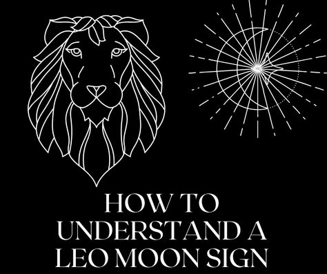 Leo Moon Tattoo, Leo Moon Sign, Leo Sun Sign, Moon Sign Astrology, Leo Moon, Moon Zodiac, Leo Sun, Leo Zodiac Facts, Moon In Leo