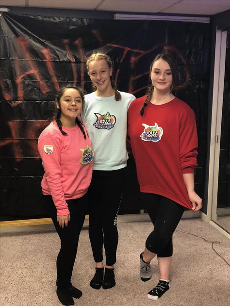 Jolly Rancher costume Jolly Rancher Costume, Jolly Rancher, Graphic Sweatshirt, Sweatshirts