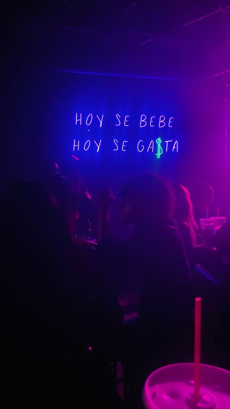 Reggeaton Party Aesthetic, Disco Bar, Underground Bar, Party Night Club Aesthetic, Night Club Aesthetic, Neon Signs Quotes, Playlist Covers Photos, Love Texts For Him, Neon Quotes