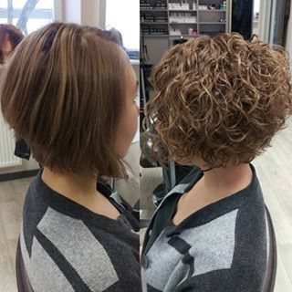 #AvedaIBW Bob Style Haircuts, Wavy Perm, Curly Perm, Spiral Perm, Short Permed Hair, Inverted Bob Haircuts, Permed Hair, Perm Hair, Curly Haircuts