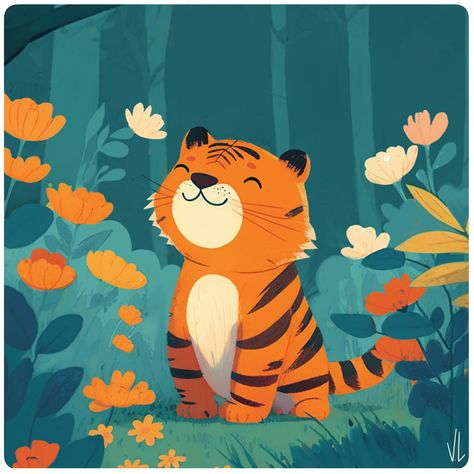 ArtStation - MEMORY ANIMAUX Board game - 15/17 le tigre, 𝐕𝐈𝐂𝐓𝐎𝐑 𝐋𝐄𝐒𝐀𝐅𝐅𝐑𝐄 Tiger Illustration, Game For Children, Book Artwork, Animal Doodles, Cute Animal Illustration, Picture Books Illustration, Book Illustration Art, Learning Graphic Design, Memory Game