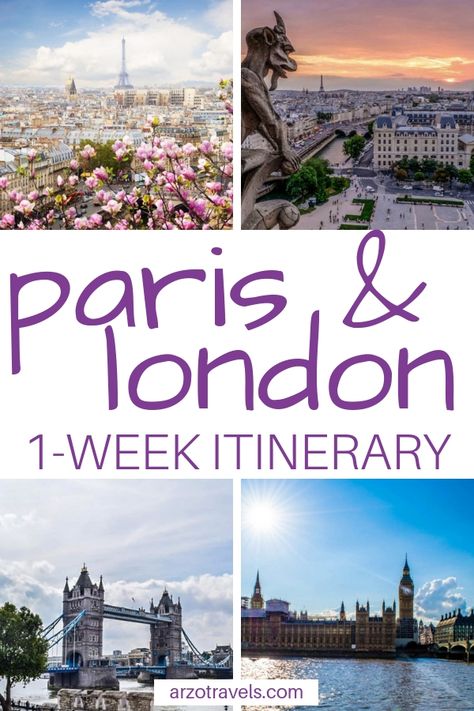 7 Days In Paris, Paris And London, London Itinerary, London Vacation, Paris Itinerary, Trip To Europe, London Trip, Paris Vacation, Europe Itineraries