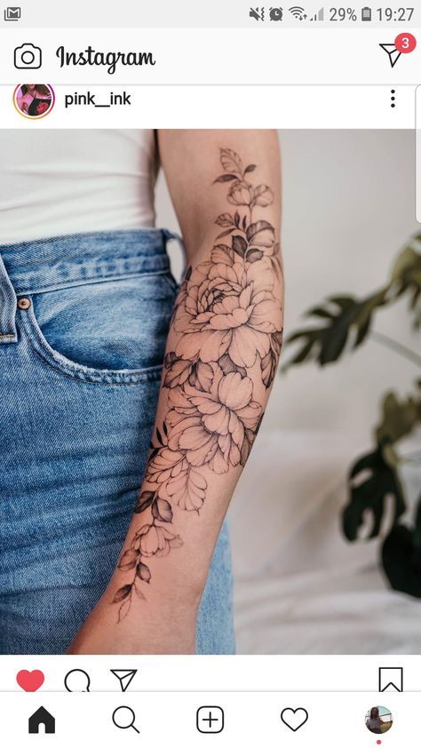 Half Sleeve Tattoo Upper Arm, Floral Arm Tattoo, Half Sleeve Tattoos Forearm, Garden Tattoos, Rose Tattoos For Women, Tattoos For Women Half Sleeve, Elbow Tattoos, Flower Tattoo Arm, Floral Tattoo Sleeve