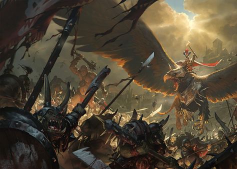 Total War: Warhammer, Slawomir Maniak on ArtStation at https://www.artstation.com/artwork/aa36q Warhammer Empire, Concept Art World, Fantasy Stuff, Fantasy Battle, Warhammer Art, History Art, Concept Artist, Fantasy Setting, Cover Artwork