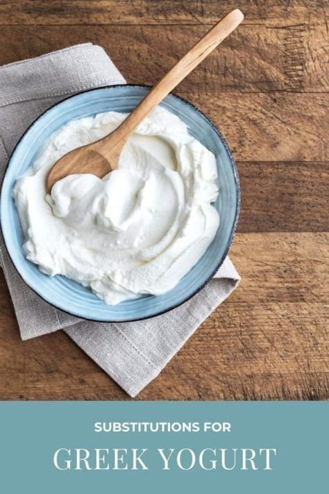 Substitute For Greek Yogurt, Substitute For Yogurt, Greek Yogurt Substitute, Yogurt Substitute, Best Greek Yogurt, Substitute Ingredients, Baking Substitutions, Homestead Cooking, Sour Cream Substitute