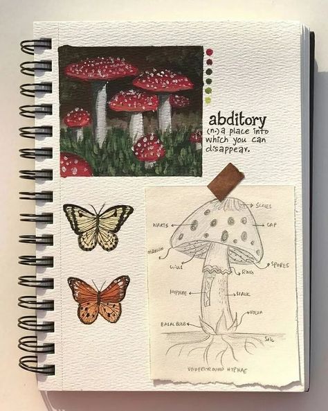 Color Art Lessons, Butterfly Sketch, Whimsical Art Journal, A Level Art Sketchbook, Bullet Journal Mood Tracker Ideas, Art Tutorials Watercolor, Art Journal Cover, Paper Background Design, Art & Craft Paint