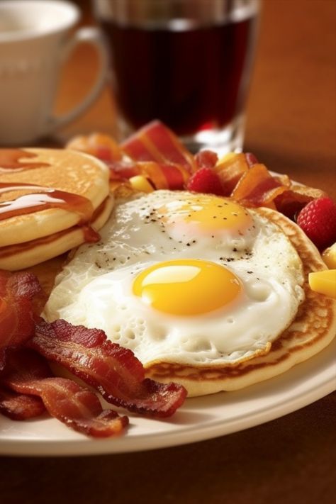 The American breakfast set menu typically includes a combination of classic breakfast items that are commonly enjoyed in the United States. Fried Pork Tenderloin, Sliced Oranges, Crispy Waffles, Breakfast Pictures, Country Breakfast, Crispy Waffle, American Breakfast, State Foods, Classic Breakfast