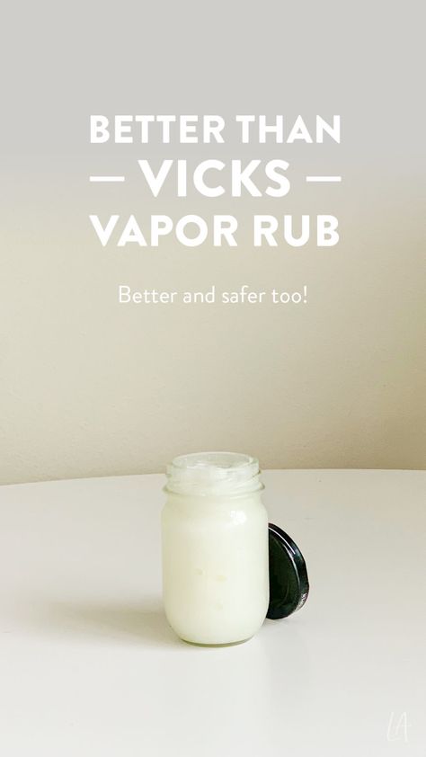 Better than Vicks Vapor Rub - LAurenrdaniels Vicks Vapor Rub, Vicks Vapor, Vicks Vaporub Uses, Herbal Remedies Recipes, Salve Recipes, Vapor Rub, Essential Oils Health, Natural Healing Remedies, Home Health Remedies