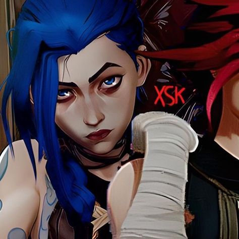 Jinx X Vi, Jinx And Vi, Pic Icon, Arcane Art, Spiderman Hoodie, Arcane League Of Legends, Vi Arcane, Jinx League Of Legends, Pixel Drawing