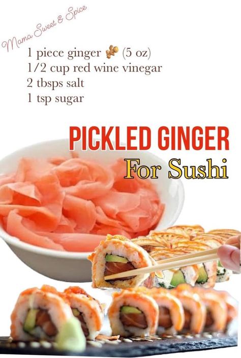 Anthony Bourdain Community ! | Pickled Ginger for Sushi | Facebook Pickled Ginger For Sushi, Ginger For Sushi, Asian Veggies, Pickled Recipes, Pickled Ginger, Going Vegetarian, Anthony Bourdain, Recipe Notes, Pickling Recipes