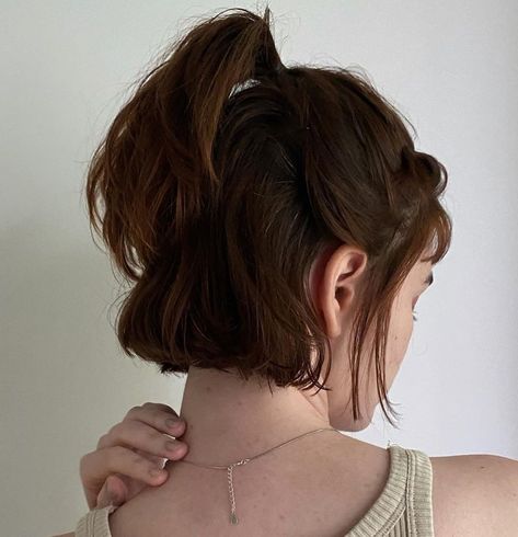 Hair Styles For Neck Length Hair, Cute Hairstyles For Neck Length Hair, Hairstyle For Neck Length Hair, Half Up Chin Length Hair, Half Up Half Down Chin Length Hair, Short Hair Long Neck, Styling Neck Length Hair, Short Neck Length Haircut, How To Style Neck Length Hair