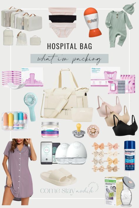 Labor Delivery Bag, Snacks For Hospital Bag Labor, Nesting Essentials, Newborn Hospital Bag, 1st Month Of Pregnancy, Going Home Outfit For Mom, Im Pregnant Now What, Delivery Plan, Delivery Hospital Bag