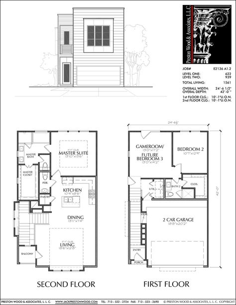 Townhouse Floor Plans, New Brownstone Floor Plan, Town Home Designers, – Preston Wood & Associates Townhouse Layout Floor Plans, Townhouses Floor Plan, Connected Homes, Unconventional Architecture, Townhouse Floor Plan, Townhouse Floor Plans, Peach Farm, Town House Plans, Cube House