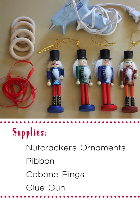 nut1 Candy Cane Themed Christmas, Diy Nutcracker, Jul Diy, Napkin Rings Diy, Nutcracker Decor, Nutcracker Christmas Decorations, Christmas Napkin Rings, Diy Napkins, Rings Diy