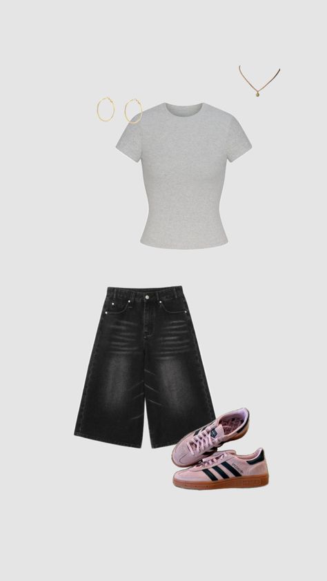 Simple summer outfit #summer #outfit #fit #simple #jorts #skims #book #hoops #fy #fyp #foryou #foryoupage Simple Summer Outfits, Outfit Summer, Summer Outfit, Summer Outfits, Hair Styles, Hair