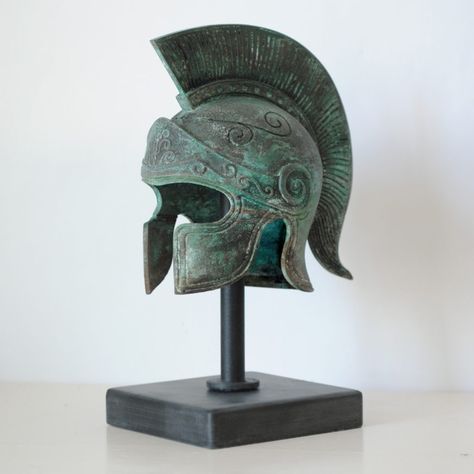 Ancient Greek Helmet, Greek Helmet, Celtic Shield, Helmet Concept, Warrior Helmet, Ancient Armor, Greek Warrior, The Song Of Achilles, Song Of Achilles