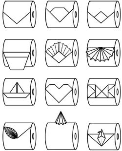 Homemade Napkins, Paper Napkin Folding Ideas, Toilet Paper Origami, Napkin Folding Ideas, Box Origami, Paper Napkin Folding, Toilet Paper Art, Origami Tutorials, Folding Ideas