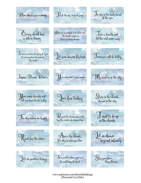 Sky Clouds Background, Clouds Background, Scrapbook Printables Free, Inspirational Motivational Quotes, Blue Sky Clouds, Watercolor Sky, Cocoppa Wallpaper, Quotes Inspirational Positive, Printable Scrapbook Paper