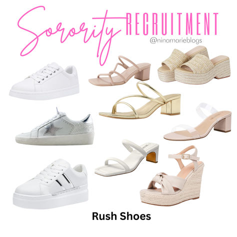 Sorority recruitment shoe recommendations. These shoes are stylish and affordable, won't break the bank, and can be used for other events.  Amazon shoes are typically of good quality and serve their purpose at such an affordable price.  #sorority #sororityrush #shoes #whitesneakers  #amazonfinds Sorority Recruitment Shoes, Sorority Shoes, Shoes On Amazon, Amazon Shoes, Sorority Rush, Sorority Recruitment, Fashion Toys, Found On Amazon, College Life