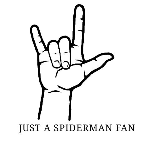 Hand, spiderman symbol, hand symbol, not rock, not punk, not metal, stancyl, silhouette, drawing, silhouette drawing, digital drawing, hand drawing, black and white, just a spiderman fan, simplified hand, symbols with hands Spiderman Hand Pose, Spiderman Hand Drawing, Black And White Spiderman, Spider Man Hand, 18th Birthday Gifts For Best Friend, Spiderman Hand, Hand Gesture Drawing, Spiderman Symbol, Drawing Silhouette