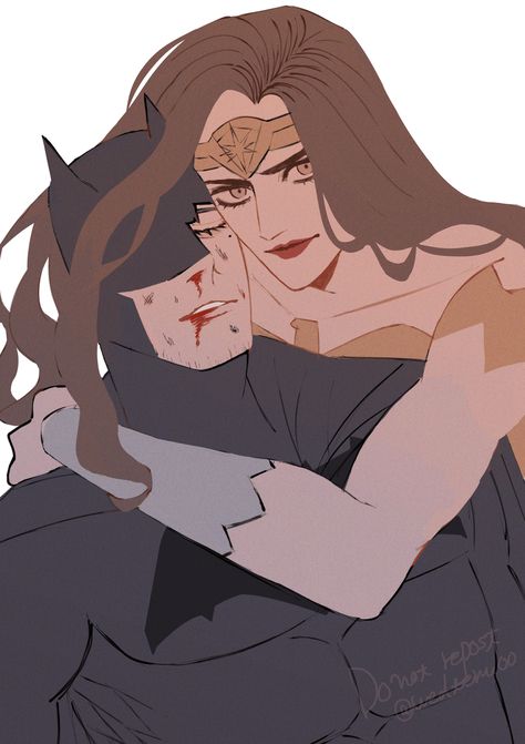 Batman And Wonder Woman Fanart, Male Wonder Woman, Wonderbat Fanart, Batman X Wonder Woman, Batman Ships, Wonder Woman And Batman, Weird Ships, Batman And Wonder Woman, Batman Wonder Woman