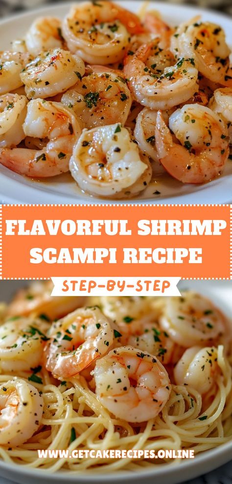 A delicious plate of Shrimp Scampi featuring shrimp, pasta, and fresh herbs, perfect for the Shrimp Scampi Recipe pin. Olive Garden Shrimp Scampi Recipe Copycat, Shrimp Scampi Oven, Shrimp Scampi Healthy, Scampi Sauce Recipe, Shrimp Scampi Recipe Easy, Recipe For Shrimp Scampi, Buttery Garlic Sauce, Healthy Shrimp Scampi, Easy Shrimp Scampi Recipe