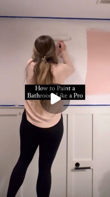 How To Paint Bathroom Walls, How To Paint A Bathroom, Line Wash Paint, Painting Ideas For Bathroom Walls, Painting A Bathroom, Repainting Walls, Painting Bathroom Walls, Painting Bathroom Tiles, Color Me Badd