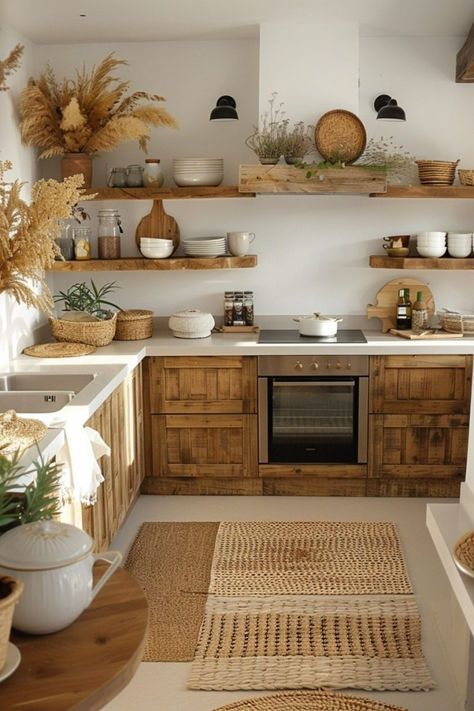 Scandi Boho Kitchen, Rustic Boho Kitchen, Urban Kitchen Design, Bohemian Style Kitchen, Boho Chic Kitchen, Boho Style Kitchen, Boho Kitchen Ideas, Boho Kitchen Decor, Urban Retreat