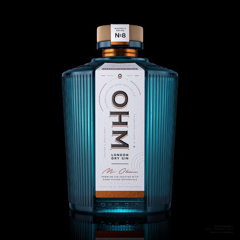 Spirits Packaging Design, Gin Design, Gin Recipe, Premium Gin, Gin Brands, Bottle Design Packaging, Alcohol Packaging, London Dry Gin, Gin Bottles