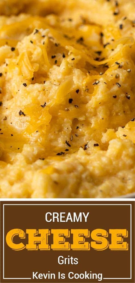 Creamy cheese grits are a simple southern side dish, great with smoked meats or seafood. Learn how to make grits for a tasty holiday brunch! Easy Cheese Grits, Creamy Cheese Grits, Cheese Grits Recipe, Quick Grits, Recipes By Ingredients, How To Cook Grits, Hotdish Recipes, Creamy Grits, Grits Recipe