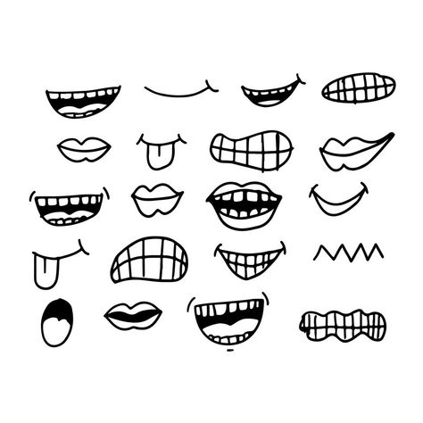 cartoon mouth icon Cartoon Mouth, Cartoon Faces Expressions, Cartoon Mouths, Anime Face, Mouth Drawing, Cartoon Style Drawing, Icons Website, Free Cartoons, Elementary Art Projects