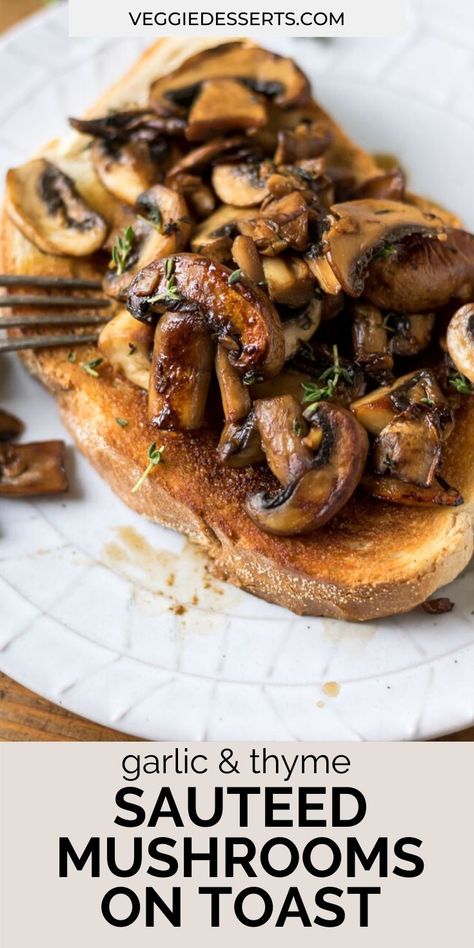 Breakfast Ideas Vegan, Mushrooms On Toast, Mushroom Breakfast, Breakfast Recipes Easy Quick, Mushroom Toast, Plant Based Recipes Breakfast, Vegetarian Recipes Lunch, Meat Free Recipes, Vegan Brunch