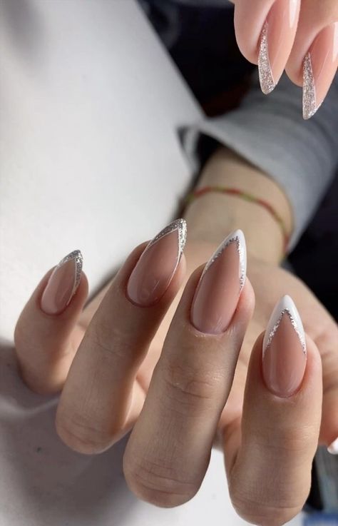 Sparkly Nail Designs, 2023 Nails, Almond Acrylic Nails, Short Acrylic Nails Designs, Sparkly Nails, Oval Nails, Luxury Nails, Classy Nails, Short Acrylic Nails