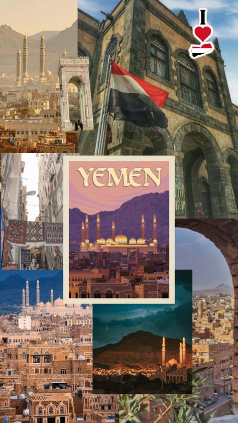 Yemeni Culture, Arab Countries, Culture Aesthetic, Harry Potter Quotes, Islamic Wallpaper, Yemen, Aesthetic Collage, Dream Destinations, Print Stickers