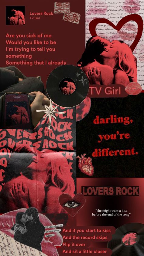 lovers rock <3 #vintage #loversrocktvgirl #loversrockaesthetic #loversrock Rock Girl Aesthetic, Punk Wallpaper, Lovers Rock, Rock Aesthetic, Goth Wallpaper, Tv Girl, Music Poster Design, Club Hairstyles, Girls Music